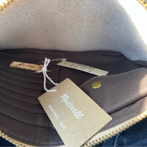 NWT Madewell 100% Leather Pouch Clutch Snake Embossed Edition - Picture 4 of 4